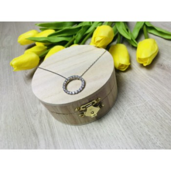 925 Sterling Silver CZ Chain With Pendant