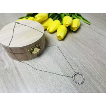 925 Sterling Silver CZ Chain With Pendant