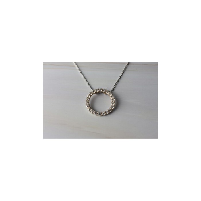 925 Sterling Silver CZ Chain With Pendant