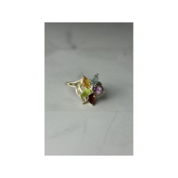 925 Sterling Silver Multi Gemstones 