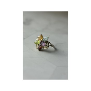 925 Sterling Silver Multi Gemstones 