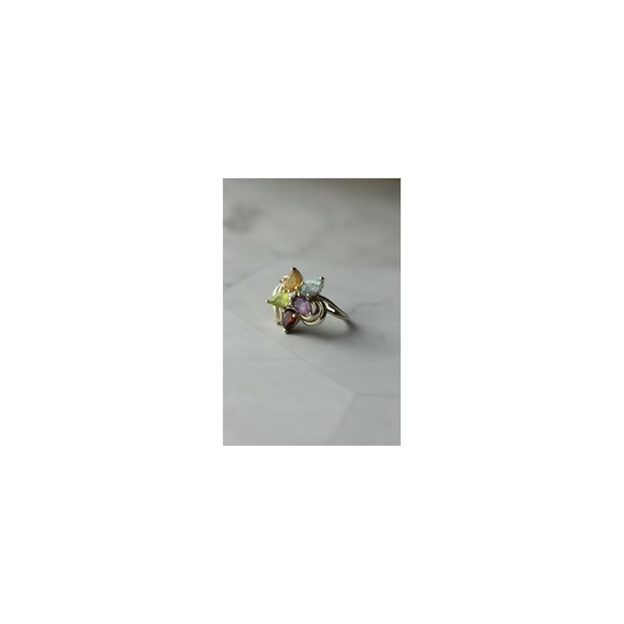925 Sterling Silver Multi Gemstones 