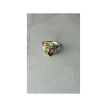 925 Sterling Silver Multi Gemstones 