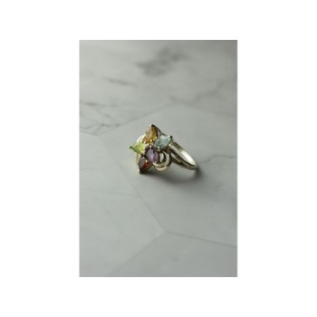 925 Sterling Silver Multi Gemstones 