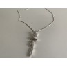 925 Sterling Silver CZ Chain with Pendant Italy