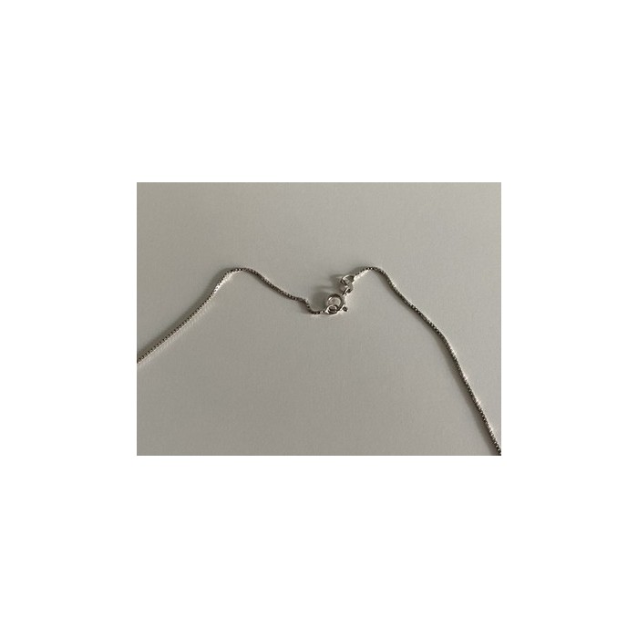 925 Sterling Silver CZ Chain with Pendant Italy