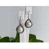 Vintage 925 Sterling Silver Pearls Earrings