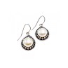 Vintage 925 Sterling Silver Pearls Earrings
