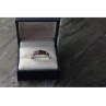 925 Sterling Silver Rubellite Ring Size 10