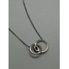925 STERLING SILVER  SAPPHIRE & BERYL NECKLACE