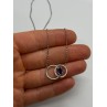 925 STERLING SILVER  SAPPHIRE & BERYL NECKLACE