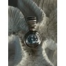 925 Sterling Silver Blue Topaz Pendant Length 1 Inch