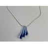 925 Sterling Silver Jewelry Glass Chain with  Pendant