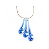 925 Sterling Silver Jewelry Glass Chain with  Pendant