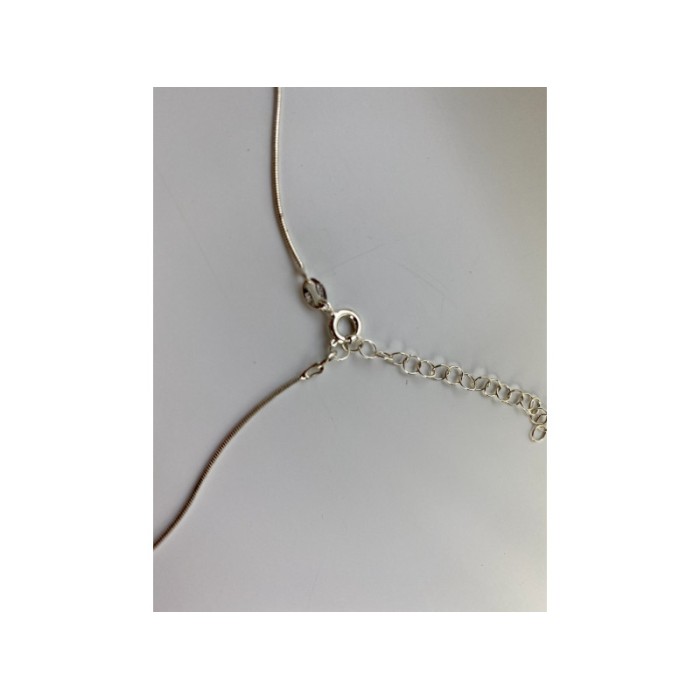 925 Sterling Silver Jewelry Glass Chain with  Pendant