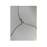925 Sterling Silver Jewelry Glass Chain with  Pendant