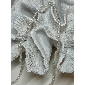 14K YELLOW GOLD CLASP FRESH WATER PEARL NECKLACE 16 Inch