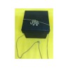 925 Sterling Silver CZ Elephant Chain With Pendant