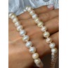 14K YELLOW GOLD CLASP FRESH WATER PINK PEARL NECKLACE 18 Inch