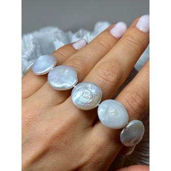 925 STERLING SILVER WATER FRESH PEARL BRACELET LENGTH 8 Inch