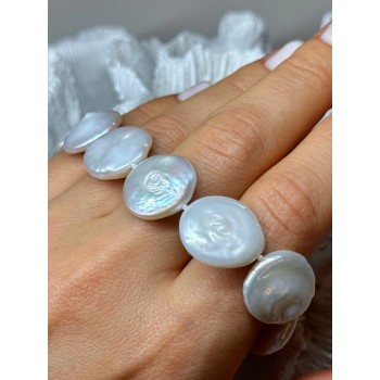 925 STERLING SILVER WATER FRESH PEARL BRACELET LENGTH 8 Inch