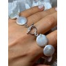 925 STERLING SILVER WATER FRESH PEARL BRACELET LENGTH 8 Inch