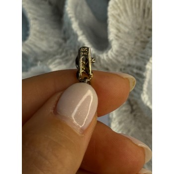 925 Sterling Silver Gold Plated Garnet Bracelet Length 7.5