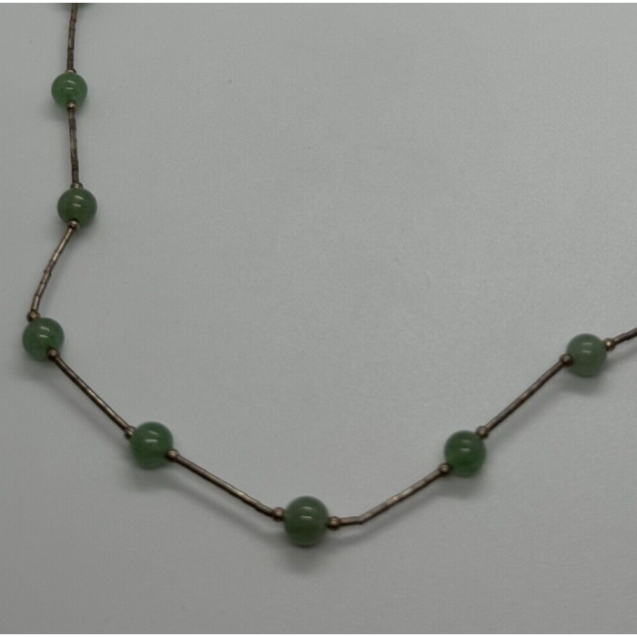925 STERLING SILVER  NEPHRITE NECKLACE