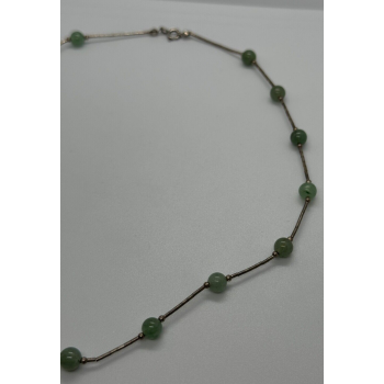 925 STERLING SILVER  NEPHRITE NECKLACE