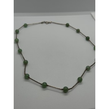 925 STERLING SILVER  NEPHRITE NECKLACE