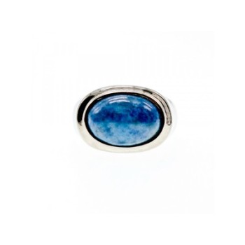925 Sterling Silver Sodalite Ring Size 11.5