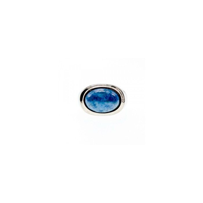 925 Sterling Silver Sodalite Ring Size 11.5