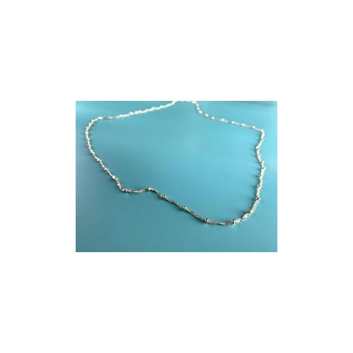 925 Sterling Silver Necklace Italy 29.9 in
