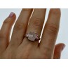 925 Sterling Silver Morganite & Spinel Ring Size 9