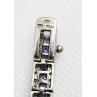 925 STERLING SILVER TANZANITE & CZ BRACELET SIZE 7.5 IN