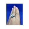 925 Sterling Silver CZ Ring Size 8