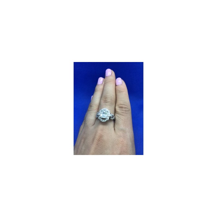 925 Sterling Silver CZ Ring Size 8
