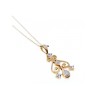 10K YELLOW GOLD DIAMONDS CHAIN WITH PENDANT
