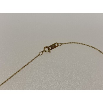 10K YELLOW GOLD DIAMONDS CHAIN WITH PENDANT