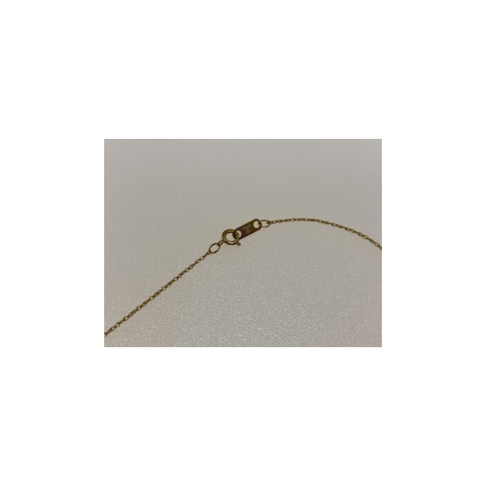 10K YELLOW GOLD DIAMONDS CHAIN WITH PENDANT