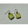 925 Sterling Silver Green Agate Earrings