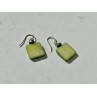 925 Sterling Silver Green Agate Earrings