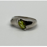 925 Sterling Silver Peridot Ring Size 8