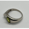 925 Sterling Silver Peridot Ring Size 8