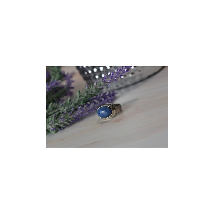 Vintage 925 Sterling Silver Sodalite Ring Size 6.5