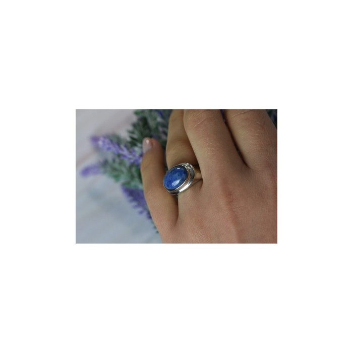 Vintage 925 Sterling Silver Sodalite Ring Size 6.5