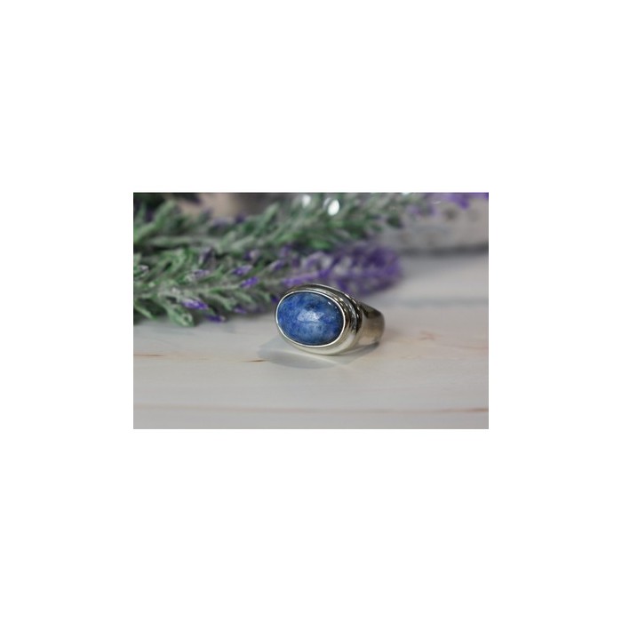Vintage 925 Sterling Silver Sodalite Ring Size 6.5