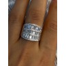Elegant Design 925 Sterling Silver Cz Ring Size 9