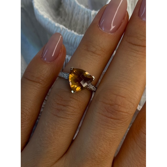 925 Sterling Silver Dravite Brown Tourmaline Ring Size 5