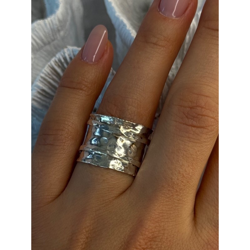 Unique Design 925 Sterling Silver Ring Size 6